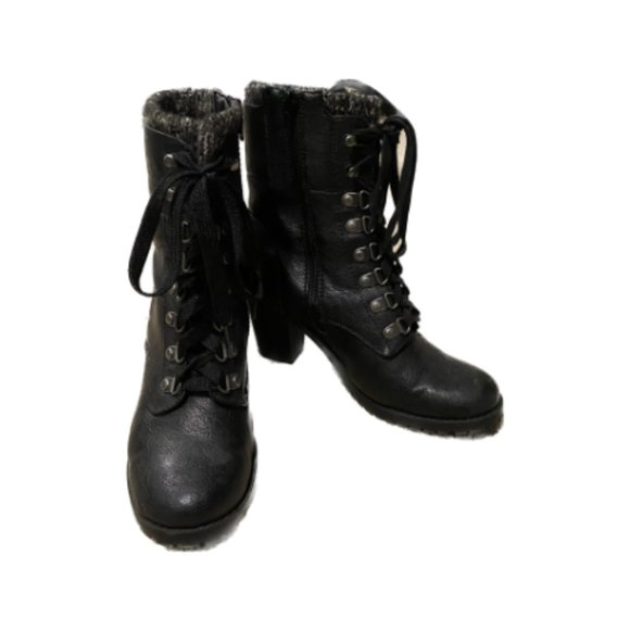 Lace up leather boots - Picture 1 of 1